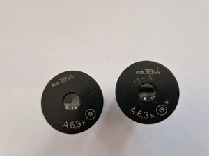 2x Mikroskop Okular Ocularlens Okularpaar Carl Zeiss Jena A6,3x (19) - Bild 1 von 3