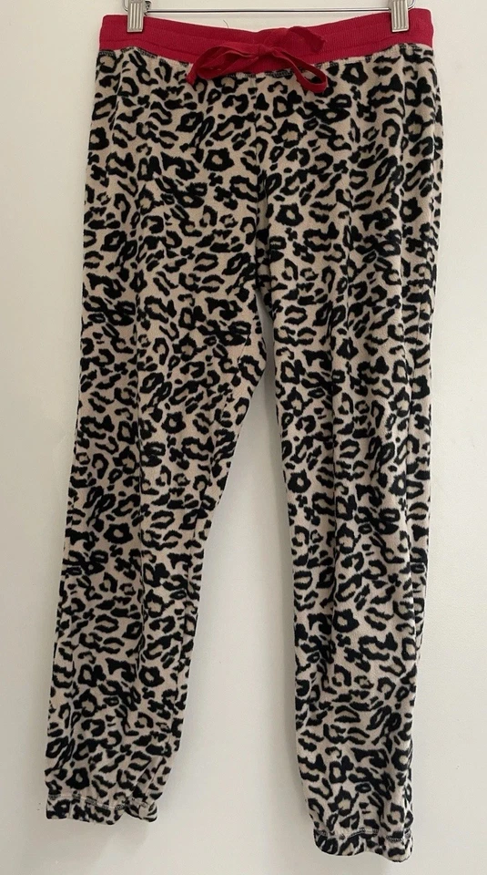 Niños Niñas Estampado Leopardo Acogedor Polar Cintura Ajustable Pantalones de Salón Marrón S 3/5 Foto 1 de 4