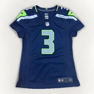 Camiseta para mujer Nike On Field NFL Seattle Seahawks talla S Wilson 3 azul marino fútbol americano - Imagen 1 de 5