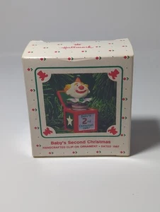 1987 Hallmark Baby's Second 2ND Weihnachtsschmuck Clown Jack - in- the- Box - Bild 1 von 2
