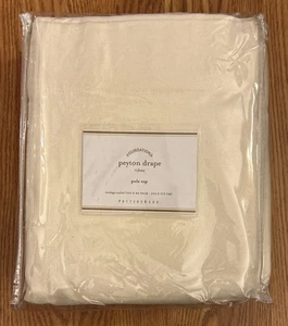 POTTERY BARN Peyton Drape Curtain Panel Pole Top  Beige Cotton 100 x 84 in - Picture 1 of 3