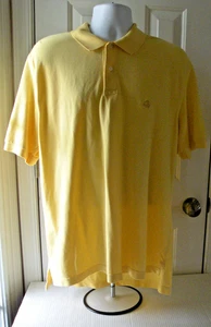 Camisa de golf Brooks Brothers talla L amarilla cuello de 2 botones ajuste original 100 % algodón - Imagen 1 de 17