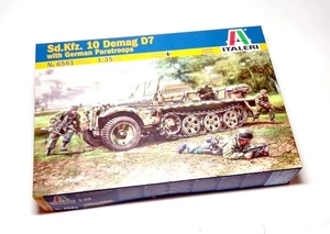 ITALERI 6561 Military Model 1/35 Sd. Kfz. 10 Demag D7 & German Paratroops T6561 - Picture 1 of 1