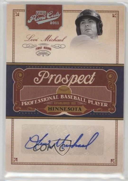 2011 Playoff Prime Cuts Prospect Signatures Century Silver /99 Levi Michael Auto - Image 1 of 2