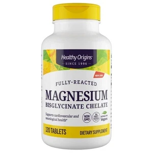 Healthy Origins Magnesio, Quelato de Magnesio - 120 Comprimidos - Imagen 1 de 1