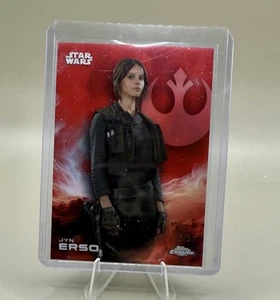 JYN ERSO 2025 Topps Chrome Star Wars Dathomir Red Refractor 5/5 BOOKEND - Picture 1 of 4