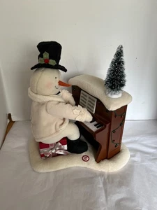 2005 Hallmark Jingle Pals Plush Piano Playing Singing Snowman - Works Good - Picture 1 of 7