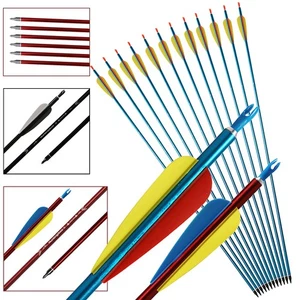 Tiro con Arco 30" Aluminio Flechas SP550 Arco Exterior Caza Tiro Objetivo 12-PACK - Imagen 1 de 23