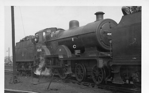  BRITISH RAILWAY B.R STEAM PHOTOGRAPH  - LMR 2P 40646 AT DARLINGTON SHED 1962