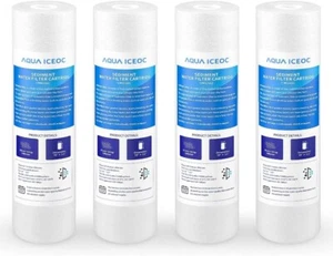 Paquete de 4 cartuchos de filtro de agua de sedimentos (1 micra PP) para ósmosis inversa 10x2,5" - Imagen 1 de 8