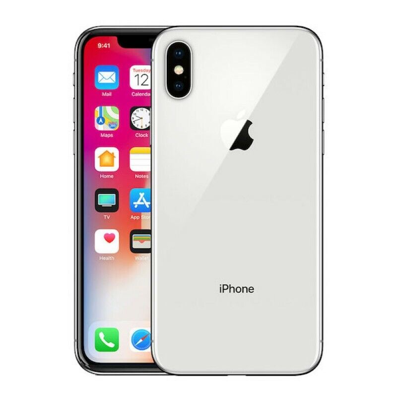 Apple iPhone X 🍎 64GB Silver Verizon T-Mobile ATT Unlocked 