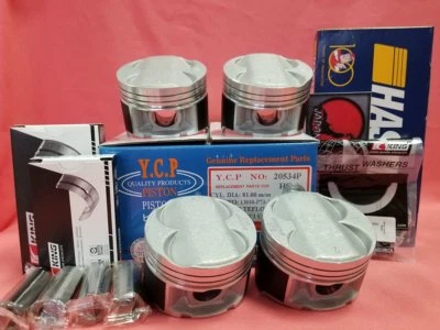 YCP 82 毫米高 Comp. 活塞 + 戒指 + 轴承 Civic SI Acura Integra B16 B18 — 第 1/4 张图片