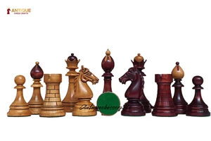 1951-1954 "ČESKÁ KLUBOVKA" Fide Tournament Czech 4" Mahogany Staine/Distressed - Picture 1 of 10