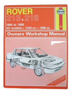 Haynes Car Workshop Manual Rover 213 & 216 All Models 1984-1988 - Picture 1 of 1