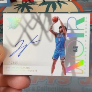 Noir Basketball 2022-23 Jaylen Williams Rookie Shadow Signatures Holo Auto /99
