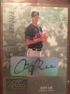 2004 Donruss Cliff Lee Auto Century Collection  193/250 No. 65 Indians