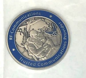 Harris RF Communications Trusted Communication Provider Challenge Coin USAF Team - Picture 1 of 2