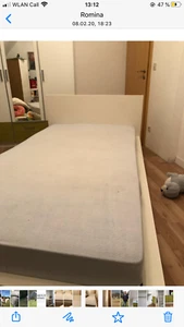 IKEA MALM BETT weiß 1,40m x 2m nur der Rahmen bitte Beschreibung lesen - Bild 1 von 1