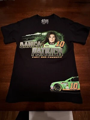 Camisa masculina Danica Patrick NASCAR corrida de carros gráfica tamanho pequeno P estampa total - Imagem 1 de 4
