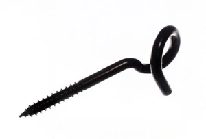 Nuovo 100 X Codino Swing Ganci a Vite IN Nero Giapponese Acciaio - Onestopdiy - - Foto 1 di 1