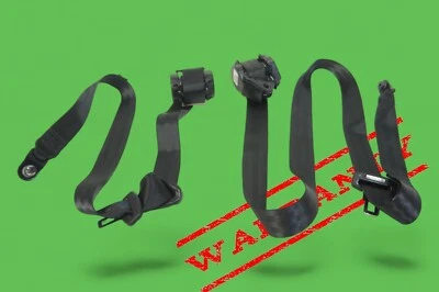 2012-2019 fiat 500 REAR 2nd row left right seat belt retractor pair 2 black - Image 1 of 4