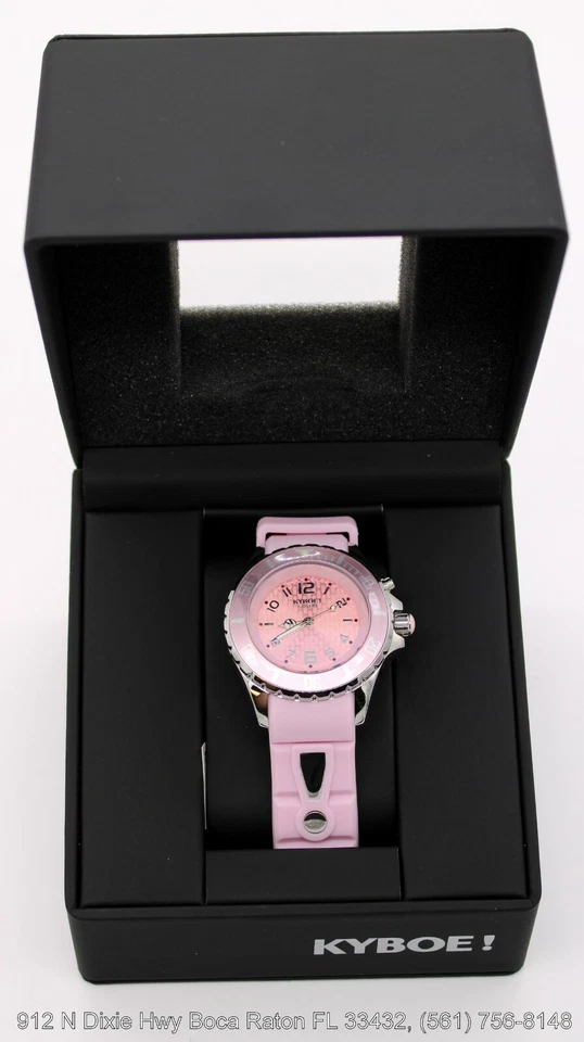 KYBOE! Giant Mariner Backlight 40mm Pink, 10 ATM WR, Women's Watch NWT, Box - Image 1 of 1