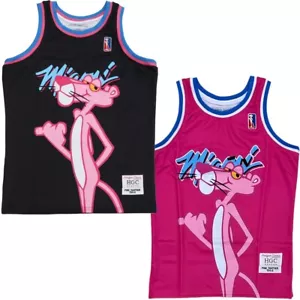 Pink Panther Miami Men's Headgear Classics Camiseta de baloncesto bordada - Imagen 1 de 6