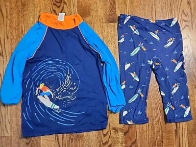 Conjunto de camisa y pantalón corto de baño Mini Boden talla 9 Foto 1 de 4