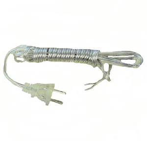 15'  SILVER LAMP CORD TO WIRE LAMPS   TR-1878 - Picture 1 of 1