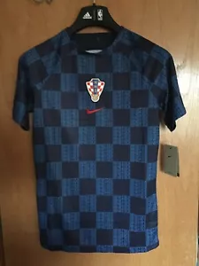 Nike Croatia Pre-Match Jersey Soccer World Cup 2022 DM9546-498 U.S Men SMALL $70 - Picture 1 of 5