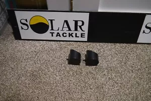 SOLAR REAR BUTT CUPS X2 SCHWARZ KUNSTSTOFF GEBRAUCHT GROBES ANGELGERÄT - Bild 1 von 4