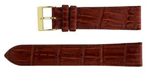 Original 20mm Citizen Brown Crocodile Grain Leather Watch Strap 59-S51158 - Picture 1 of 2