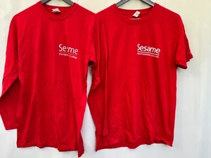 Hurst College Unisex Red Cotton T-Shirt Size M - Picture 1 of 7