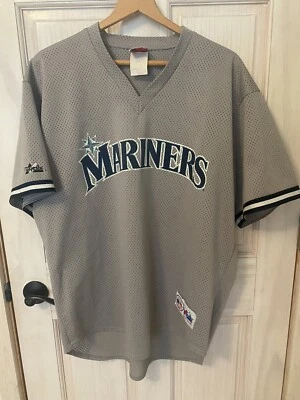 Vintage “Blank” Seattle Mariners Grey jersey Majestic Genuine Authentic Mens XL - Image 1 of 4