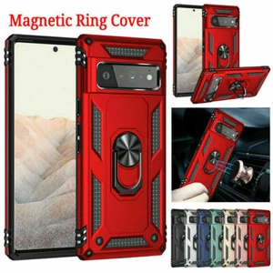 Stand Armor Shockproof Hard Phone Case For Google Pixel 7 6 Pro 5a 4a 4 3a XL - Picture 1 of 33