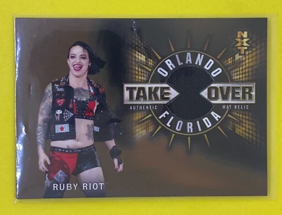 Ruby Riot WWE NXT Take Over 2018 Numbered Parallel /99 Relic Wrestling Card - Image 1 of 2