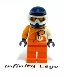 LEGO City Male Stuntman Quad Driver Minifigure Racing Stunt Team (60255) - Foto 1 di 5