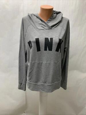 ROSA Victorias Secret Mujer Grande Jogging Sudadera con Capucha Logo Pullover Foto 1 de 4