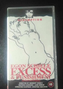 EGON SCHIELE EXCESS AND PUNISHMENT (1980) VHS TAPE JANE BIRKIN BRIAN ENO SCORE - Imagen 1 de 4