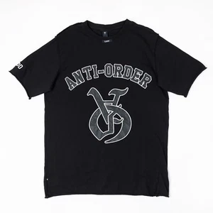 The Anti-Order Varsity T-Shirt Black L Gothic Streetwear #00 Logo Punk Tee - Picture 1 of 13
