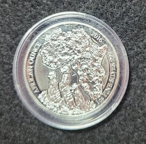 Moneda de plata fina 2016 Ruanda African Wildlife Meerkat Proof 1 oz .999 como nueva - Imagen 1 de 2