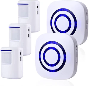 Motion Sensor Alarm,Wireless Driveway Alarm Indoor Home Security Business Detect - Picture 1 of 6