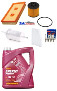 FOR VW GOLF 1.6 FSI 04-09 SERVICE KIT OIL AIR FUEL CABIN FILTERS & PLUGS + OIL - Picture 1 of 1