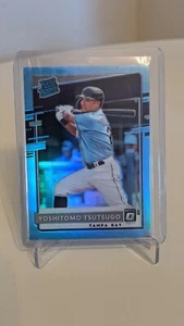 2020 Donruss Optic Yoshitomo Tsutsugo Rated RC Teal Refractor Light Blue #43/50 - Bild 1 von 2