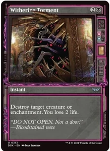 MTG - 4 x Withering Torment Showcase Foil - DSK - Duskmourn: House of Horrors - Picture 1 of 1