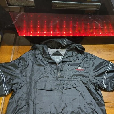 Vintage Ford Racing Windbreaker Size Medium 1/4 Zip Black Long-Sleeve - image 1 of 4