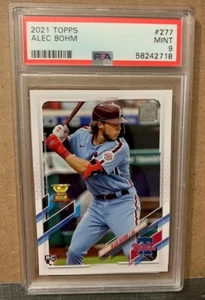 2021 Topps Alec Bohm RC Rookie #277 PSA 9 MINT - Picture 1 of 2