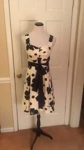 Jessica Howard Floral Empire Waist Fit Flare Dress Special Occasion Size 4p - Picture 1 of 6