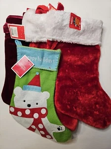 Bundle Of 4 New Christmas Stockings NEW - Picture 1 of 8