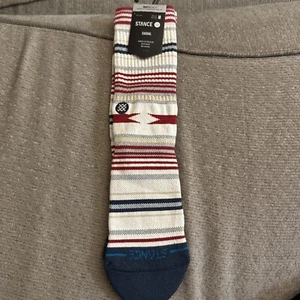 Stance Casual Crew Socks VISTA CRUZ Vintage White Men's MEDIUM 6-8.5 (NWT) - Picture 1 of 2